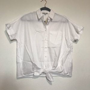 🚫SOLD 🚫NWT Madewell Cotton Front Tie Shirt